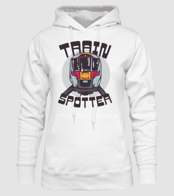 Trenuri model alb pe tricou