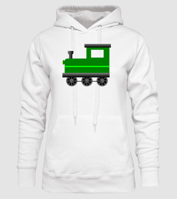 Trenuri model alb pe tricou
