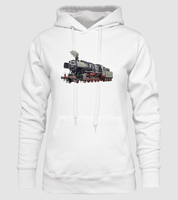 Trenuri model alb pe tricou