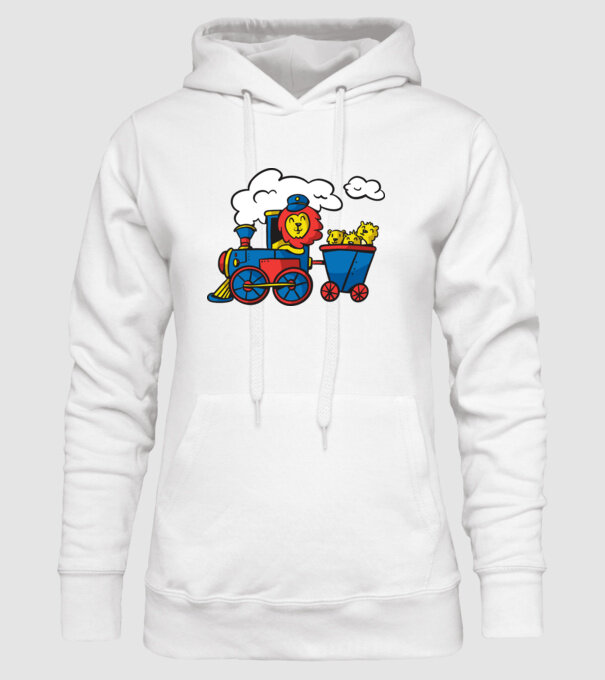 Trenuri model alb pe tricou