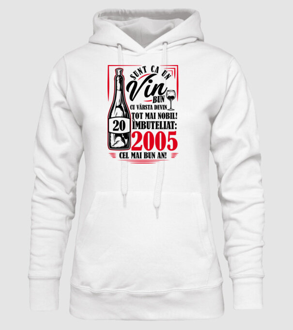 Un Vin Bun 2005 - Alb model alb pe tricou
