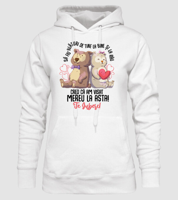 Valentine_Să fiu alături de tine la bine și la rău, cred că am visat mereu la asta model alb pe tricou