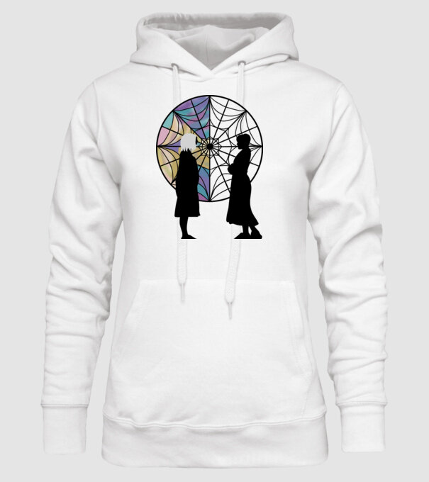 Wednesday Friendship model alb pe tricou
