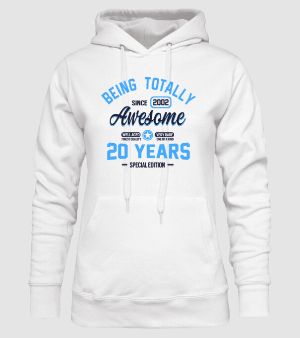 20 years of being totally awesome model alb pe tricou
