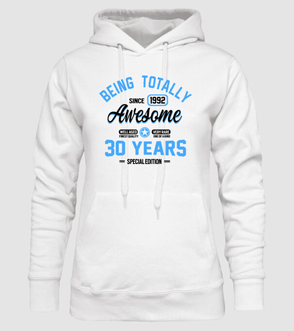 30 years of being totally awesome model alb pe tricou