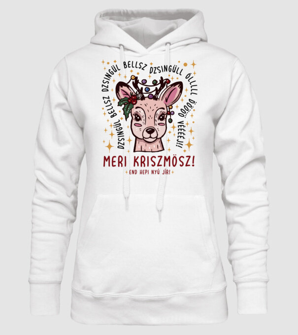 Cană dimensionată meri cristmăs djingăl bel model alb pe tricou