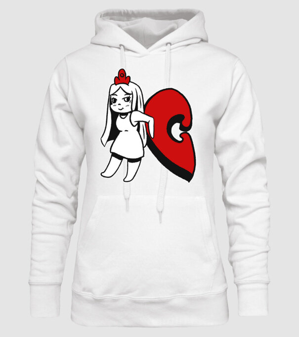 Pereche Puzzle fetiță model alb pe tricou