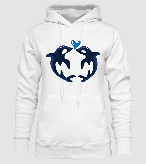 BALENE ÎNDRĂGOSTITE model alb pe tricou
