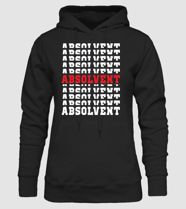 absolvent 2022 model negru pe tricou