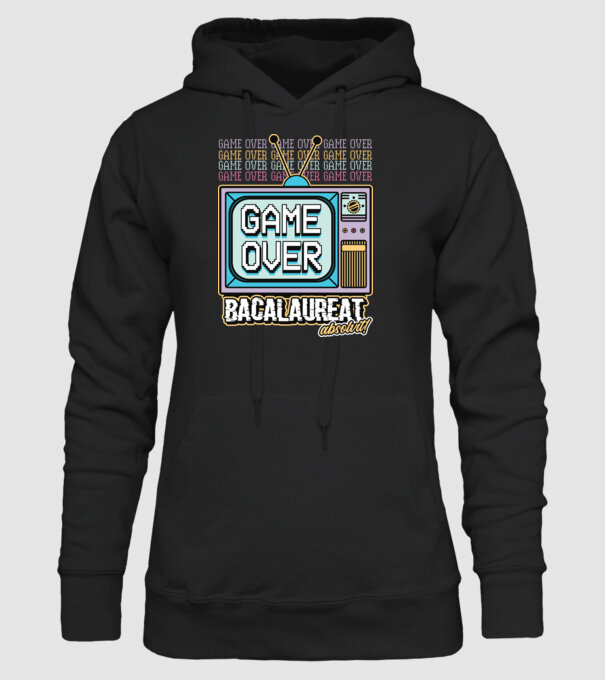 Absolvire retro bacalaureat model negru pe tricou