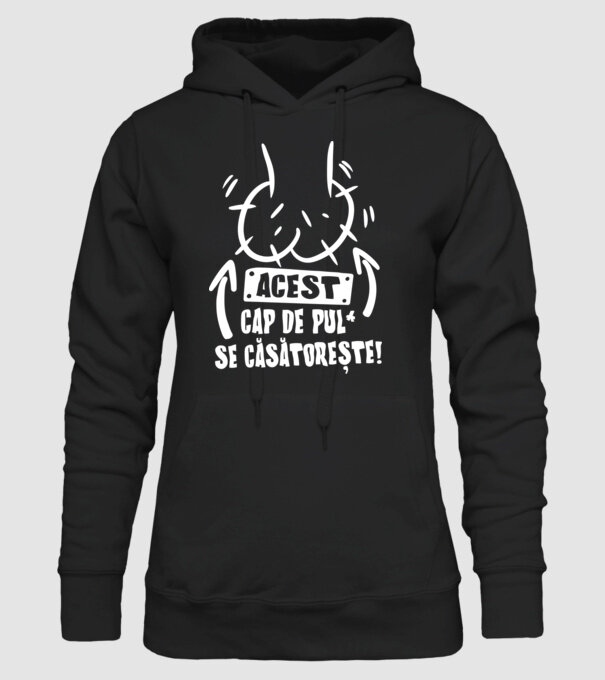 acest - cap de pulă - se căsătorește! model negru pe tricou