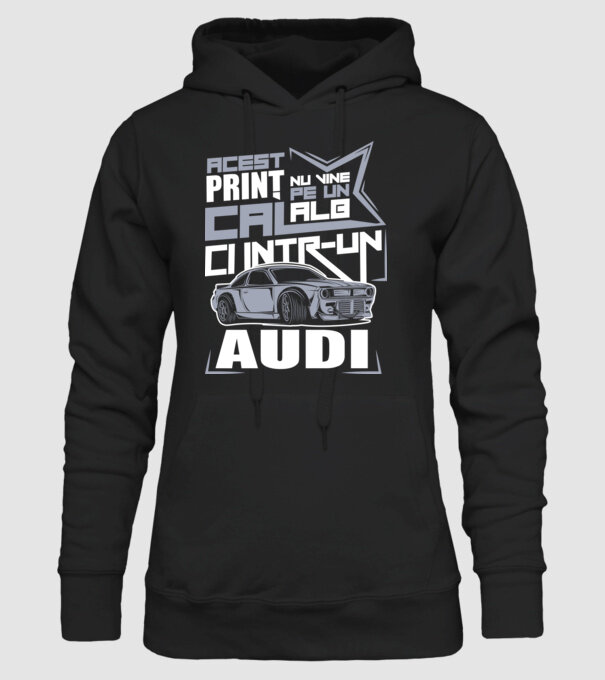 Acest prinț nu vine pe un cal alb, ci într-un Audi model negru pe tricou