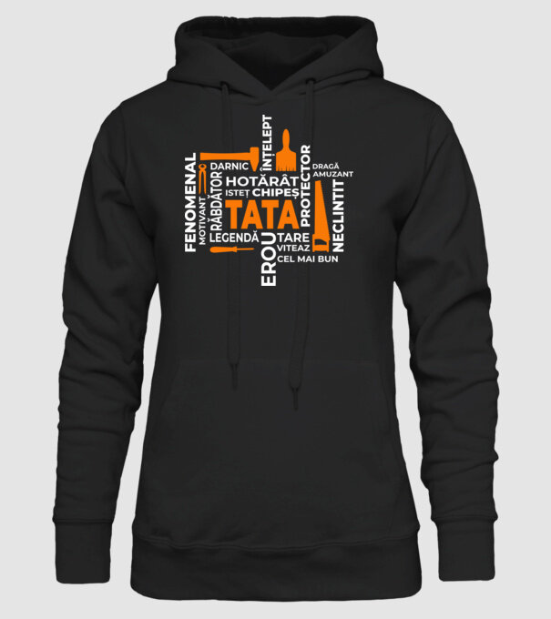 Acronimele tatălui model negru pe tricou