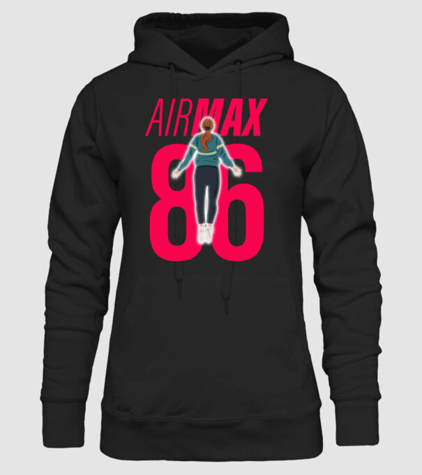 air max 86 stranger things model negru pe tricou