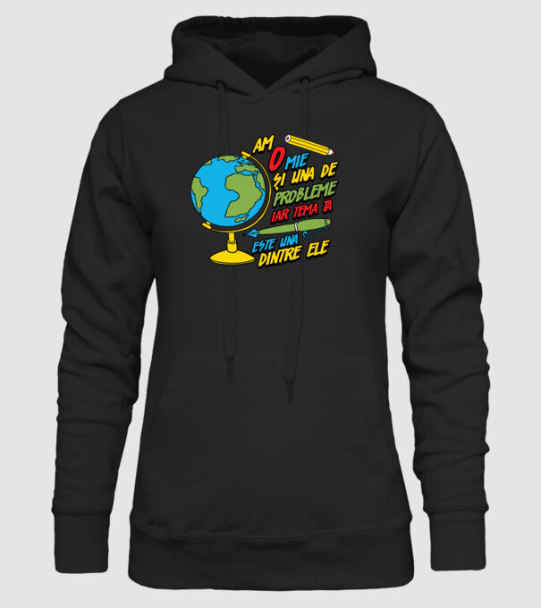 Am o mie și una de probleme, iar tema ta este una dintre ele model negru pe tricou
