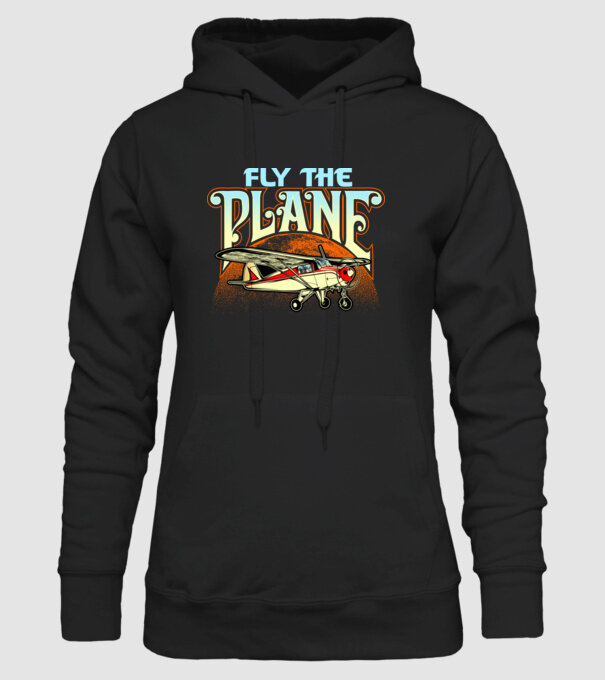 Avioane model negru pe tricou