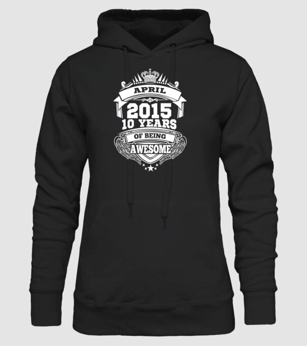 Awesome being of april 2015 model negru pe tricou