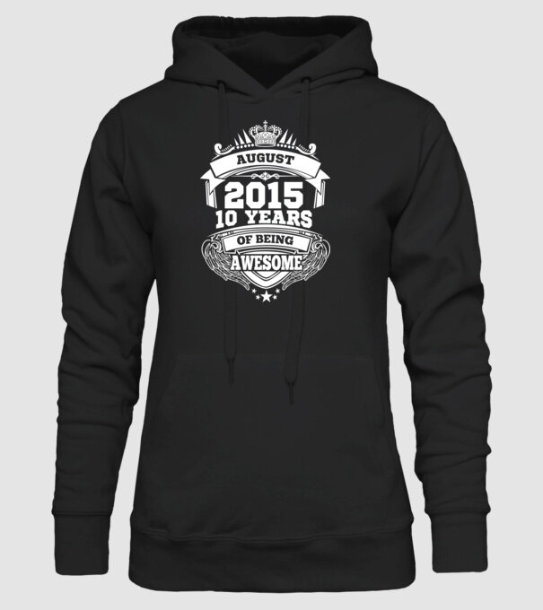 Awesome being of august 2015 model negru pe tricou