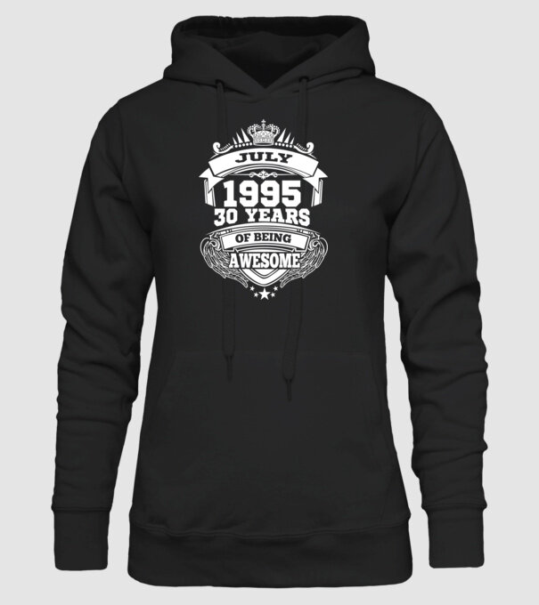 Awesome being of july 1995 model negru pe tricou