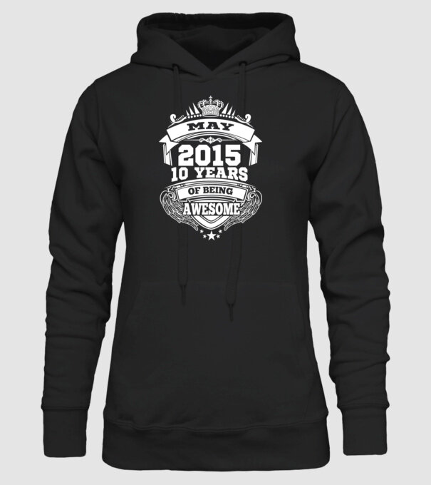 Awesome being of may 2015 model negru pe tricou