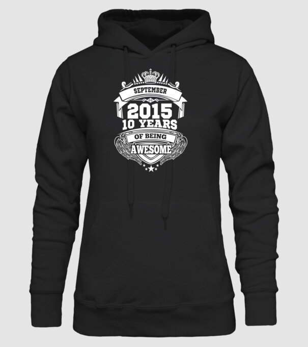 Awesome being of september 2015 model negru pe tricou