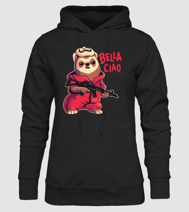 bella ciao rebel model negru pe tricou