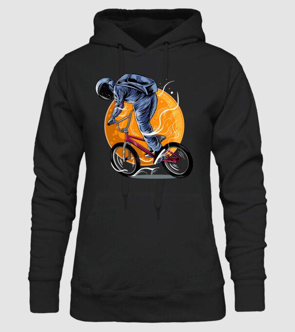 BMX space model negru pe tricou