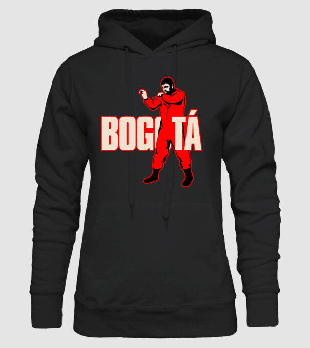 bogota la casa de papel model negru pe tricou