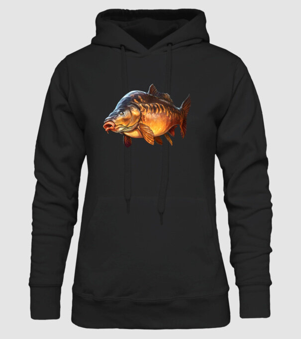 Carp model negru pe tricou