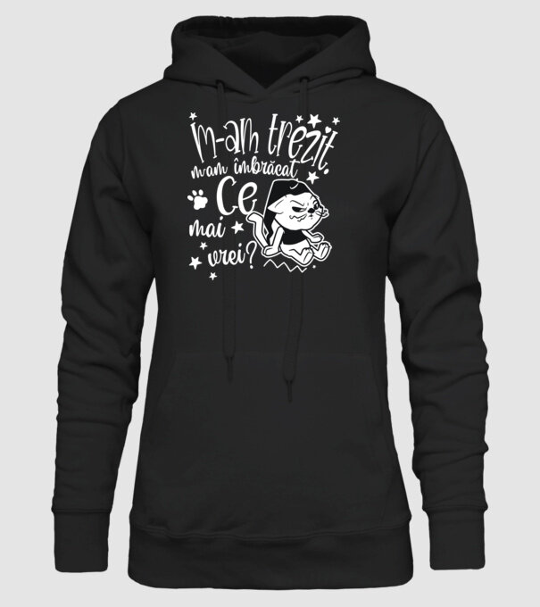 Ce mai vrei? model negru pe tricou