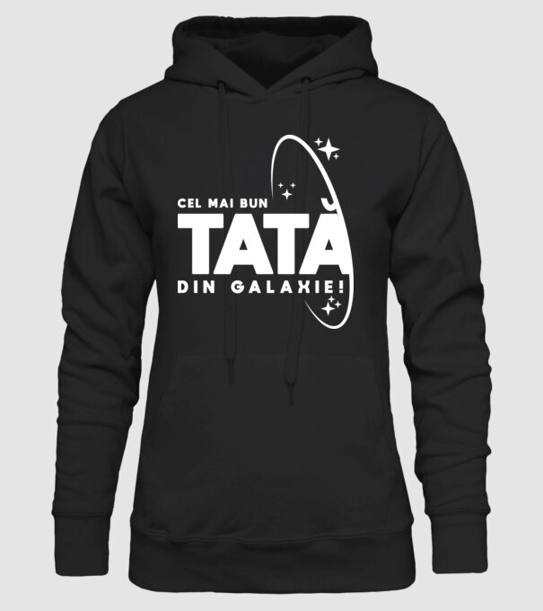 Cel mai bun tată din Galaxie! model negru pe tricou