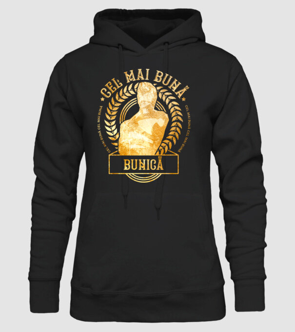 Cea mai bună bunică model negru pe tricou