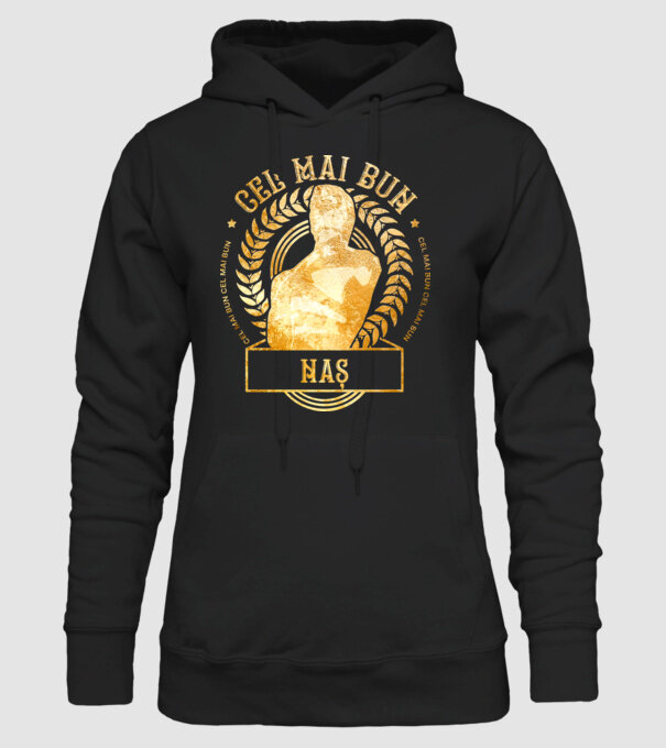 Cel mai bun naș model negru pe tricou