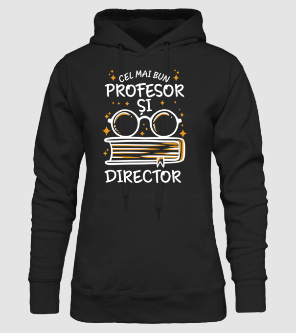 Cel mai profesor director model negru pe tricou