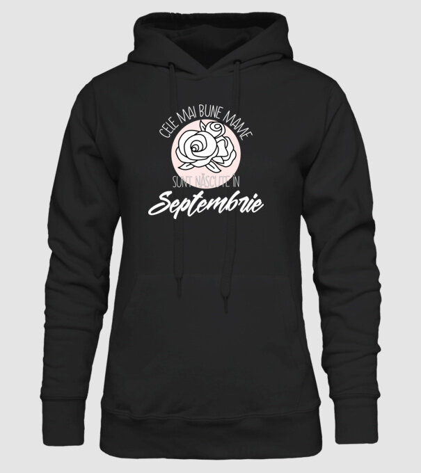 Cele mai bune mame sunt născute Septembrie model negru pe tricou