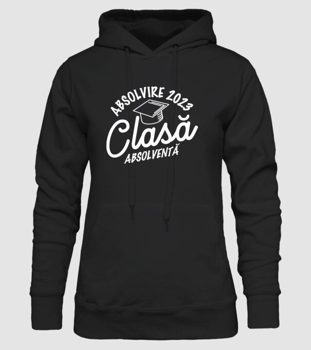 Clasă absolventă model negru pe tricou