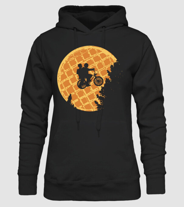 cookie moon stranger things model negru pe tricou