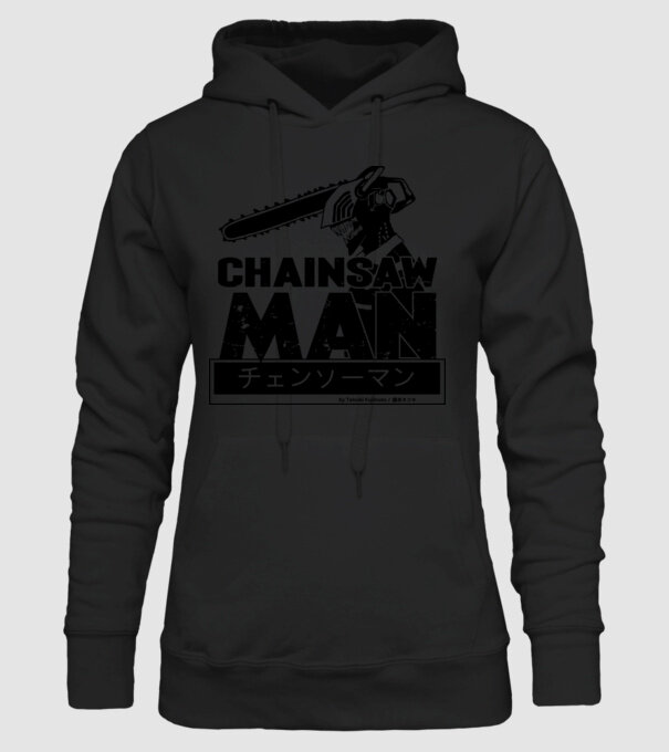 CSM - Chainsaw Man model negru pe tricou