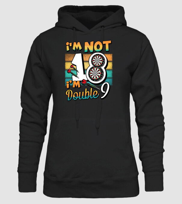 Darts Birthday 18 years old model negru pe tricou
