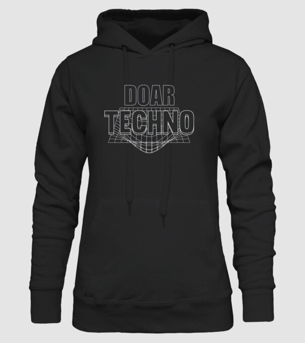Doar techno model negru pe tricou