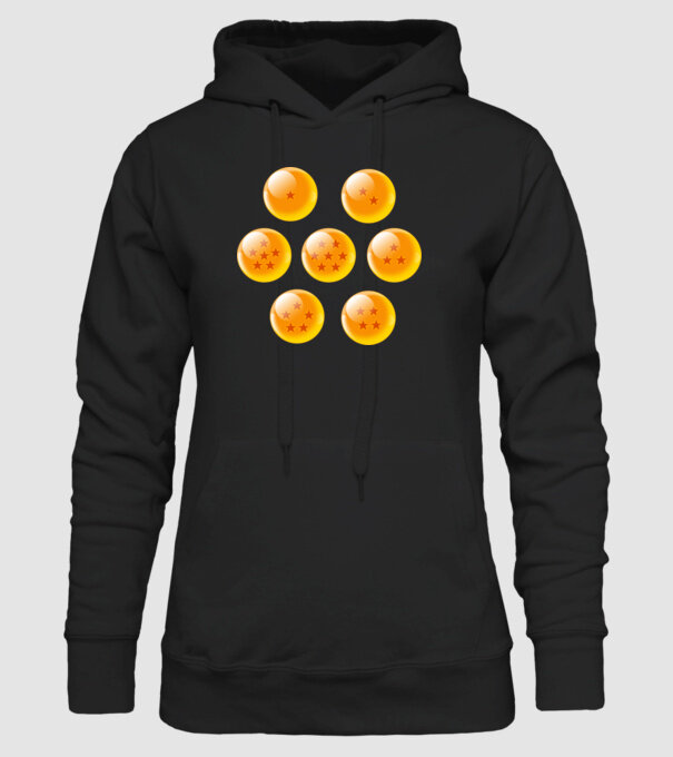 dragonballs model negru pe tricou