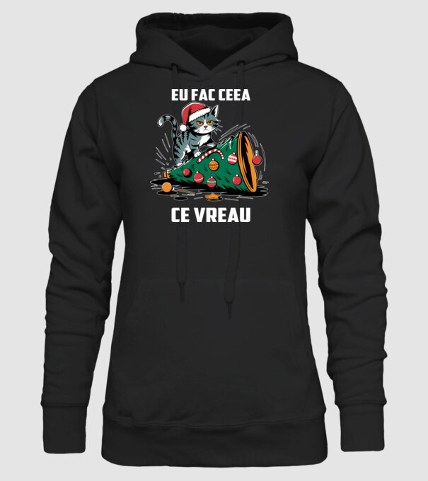 Eu fac ceea ce vreau Negru model negru pe tricou