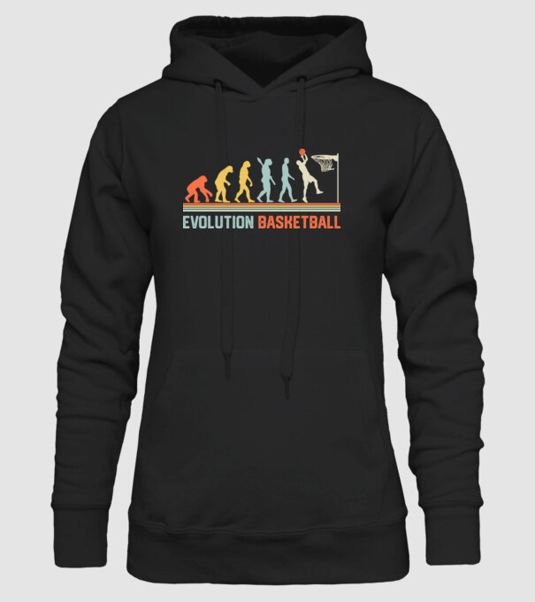 Evolution basketball model negru pe tricou