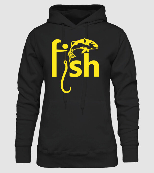Fish model negru pe tricou