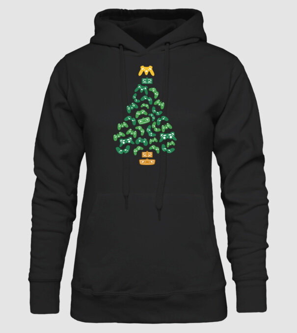 Gamer tree model negru pe tricou