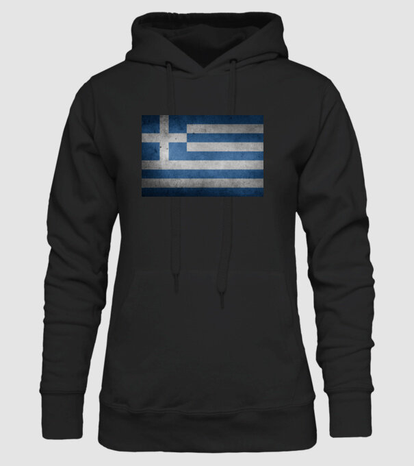 GREECE model negru pe tricou