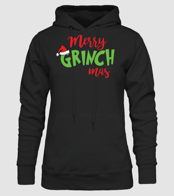 Grinchmas model negru pe tricou