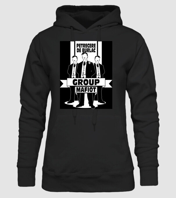 Group Mafiot model negru pe tricou