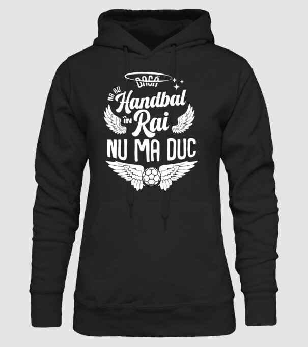 Handbal în Rai model negru pe tricou