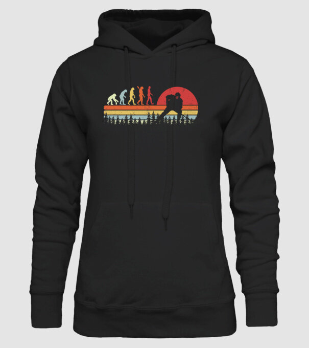 Hockey evolution model negru pe tricou